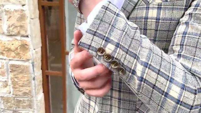 Large British light color Plaid suit men-s slim trend wedding dress studio dress evening small suit смотреть онлайн