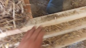 Процесс изготовления соломенных панелей.