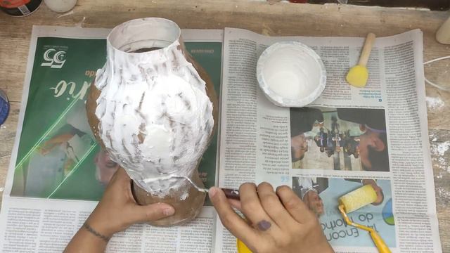 DIY | COMO FAZER IMITAÇÃO DE PORCELANA CHINESA | DESAFIO IRMÃOS À OBRA смотреть онлайн