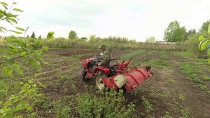Янмар КЕ 3Д Фрезеровка дачи сложный выход с участка