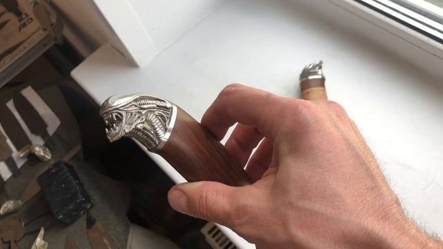 Ножи из фильмов Чужой Хищник художественное литьё алмазная сталь.