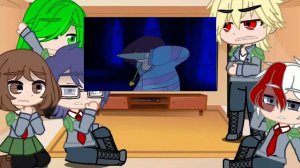 Mha react to deku Past Deku as Chara Mha x Undertale Izuku Dreemurr au Part 2