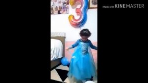 PART-1 SARAHLIE 3RD BIRTHDAY! with her beautiful costume Elsa's dress