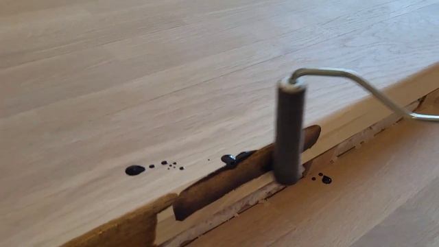How to finish hardwood with Bona Craf Oil 2k Provincial/ finishing wood with P180