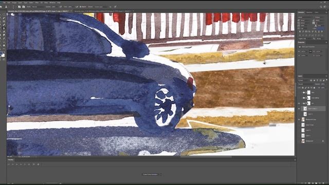 Animating watercolor in Photoshop смотреть онлайн