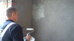 Шикарная штукатурка типа травертин и глянец венецианки! Отличное сочетание!