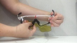 Обзор спортивных очков Brenda G927 C14 white black - смена линзы