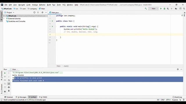 Intro to JAVA: A little bit of variables and a little bit of that. смотреть онлайн