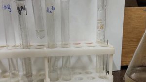 Качественная реакция на ион марганца (II). Часть 1