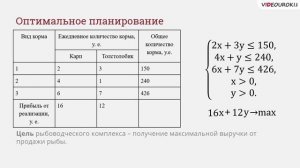 11 класс. 30. Модели оптимального планирования