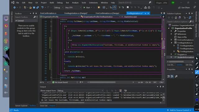 C# Programming Exercise Solution 8: Try-Catch handle exceptions manually (Part1)