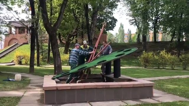 В Смоленске появился цветник Палитра художника
