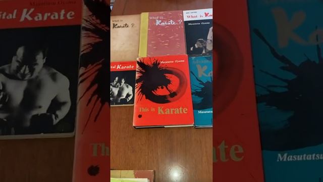 My kyokushin karate book collection