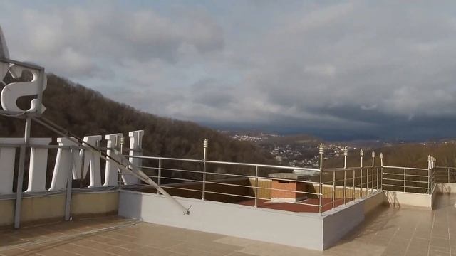 ЖК ИМПЕРИЯ. Бассейн, Мангал и беседки на крыше. Потрясающий вид на Сочи.