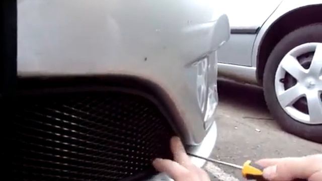 ТюнингМаркет.рф Установка решетки радиатора для Kia Rio с 2011г (Черный) смотреть онлайн