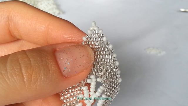 Колье из бисера СВАДЕБНЫЕ ЦВЕТЫ. Часть 2 смотреть онлайн