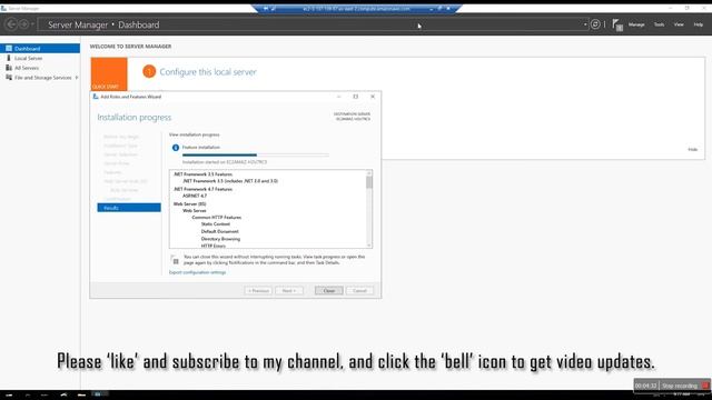 How to install IIS Web Server on Amazon EC2 Instance смотреть онлайн