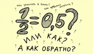Как перевести обыкновенную дробь в десятичную и обратно, как округлять дроби Одно из моих самых перв