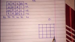 Magic Square 4x4 ll Amazing maths magic trick.