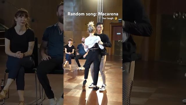 Improvised west coast swing- Macarena 😂 They showed the DJ 👌 Lauren Jones & Tzi Yi Wee #dance