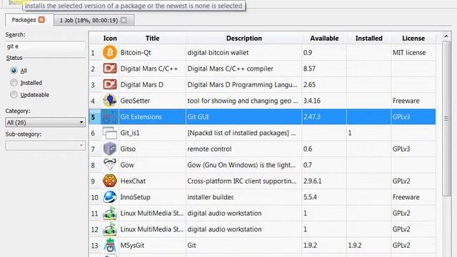 Win with Drupal - Screencast 003 - Install git extensions using nPackd (no audio) смотреть онлайн