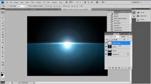 Photoshop CS4: Blast / Eclipse Effect from Lens Flares