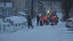 Проверка качества работ по уборке снега в Покровском