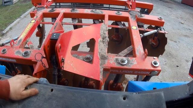 Навесил Дисковую борону Паллада 2.4 Мой отзыв о ней.Видео работы. смотреть онлайн