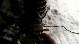 Замена ШРУС на Шевиниве прямо на улице, на снегу. Это не сложно.