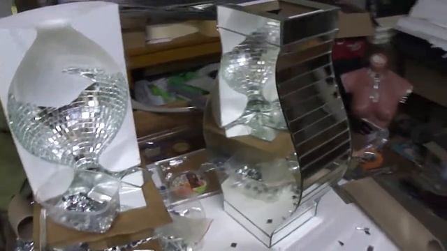 Зеркальная мозаика, зеркало, стеклорез