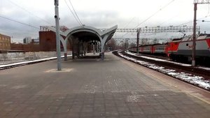 Москва 1667 ж/д станция Москва-Товарная (Павелецкая) зима день