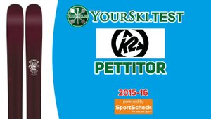 Тесты горных лыж K2 Pettitor (2015-16 год).