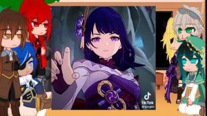 some characters of genshin impact react to tik tok