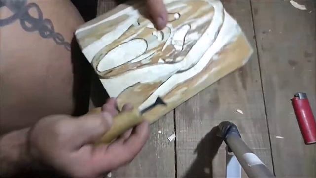 Маска крик резьба по дереву