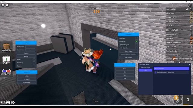 Roblox Murder Mystery 2 Script (GodMode, Teleport To Murder, AutoGrab Gun, ESP With Tracers) смотреть онлайн
