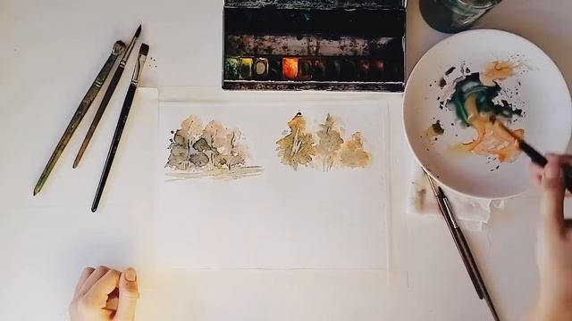 Мастер-класс «Осенние деревья» смотреть онлайн