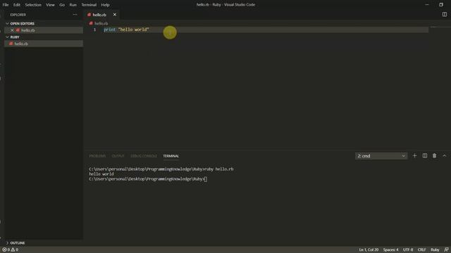 Ruby Tutorial For Beginners - Getting Started With Ruby