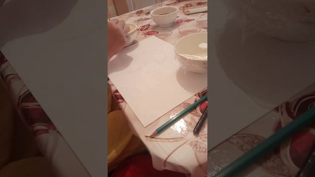 Рисунок горохом и рисом:грибочек смотреть онлайн