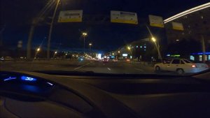 Быстрая езда по ночной Москве l Honda Civic 4D night city driving
