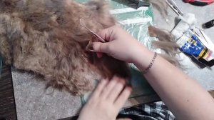 Процессы. Приготовление трессов из волос козы