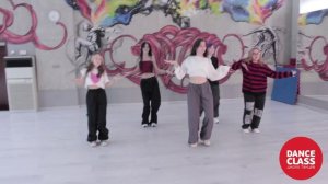 Jazz Funk Choreography in Dance Class Studio