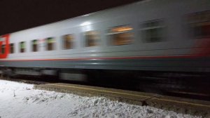 Поезд Пенза-Москва. Станция Сельмаш 1 путь. #ржд #железнаядорога #поезд #тепловоз