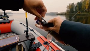 Судак на поролоновую рыбку. Рыбалка в октябре 2022