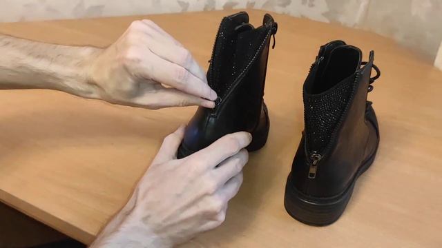 Ботинки фирменные Аvenir женские черные 38 размер смотреть онлайн