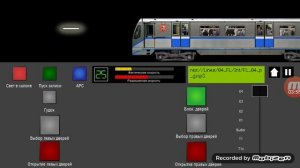 Симулятор Московского метро 2D (тест). Метропоезд "Русич".