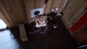 Тёплый пол в бане от котла на дровах часть 2