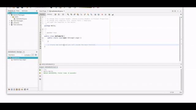 Hello World in Netbeans 11 | Java Tutorial смотреть онлайн