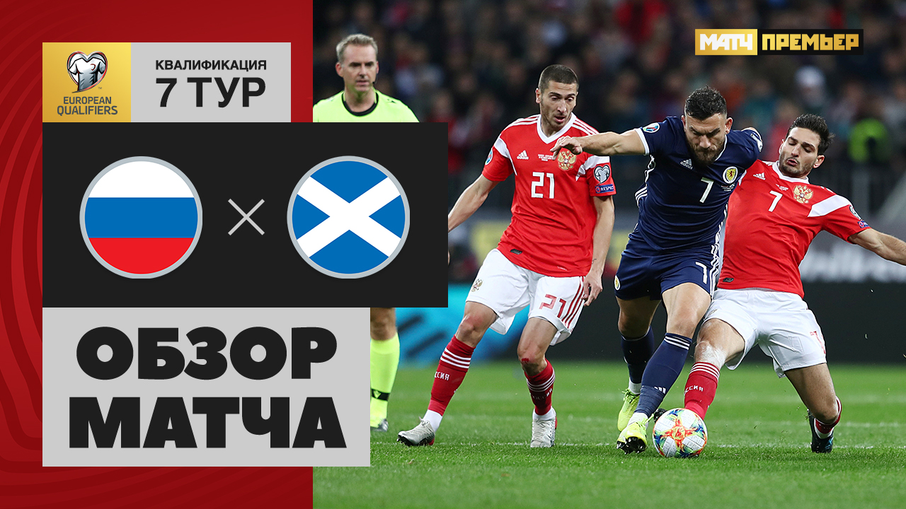 Россия - Шотландия - 4:0. Обзор отборочного матча Евро-2020, 10.10.2019
