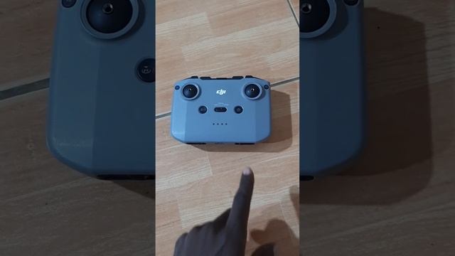 How to Switch on the DJI drone remote in order to connect with the drone and you connect the phone