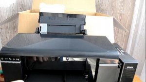 Цветной струйный принтер EPSON L805 распаковка